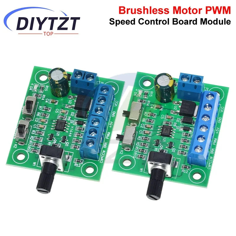 DC8-24V ブラシレス DC モータスピードコントローラドライバ PWM 速度制御ボードピンポイントレギュレータ順方向および逆方向制御 18KHz