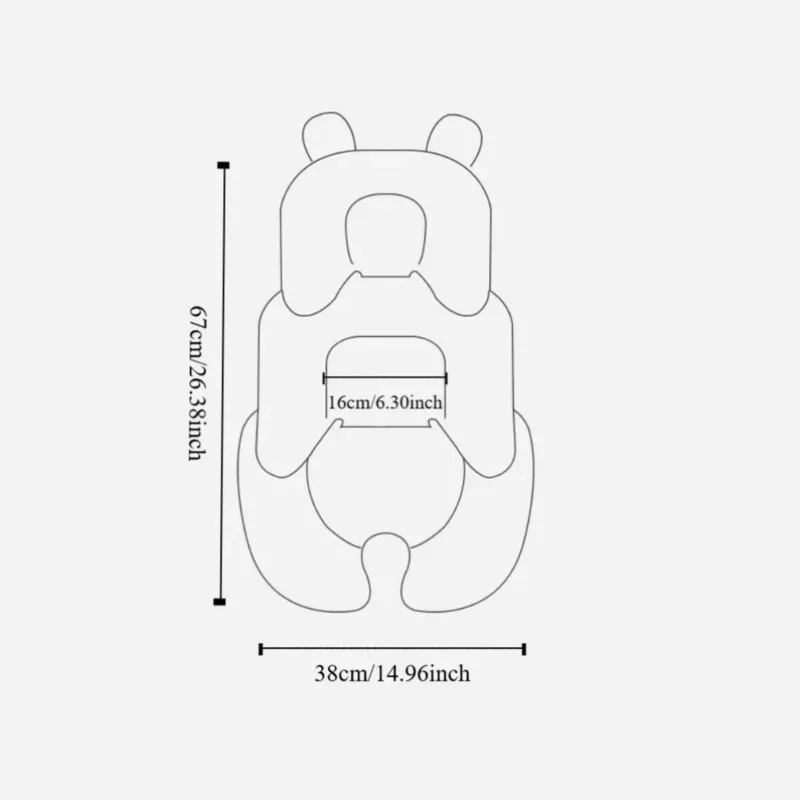 Bantal Kereta Dorong Bayi Bantal Universal Tidur Semua Musim Katun Bantal Kursi Kereta Dorong Bayi Bersirkulasi Dua Sisi