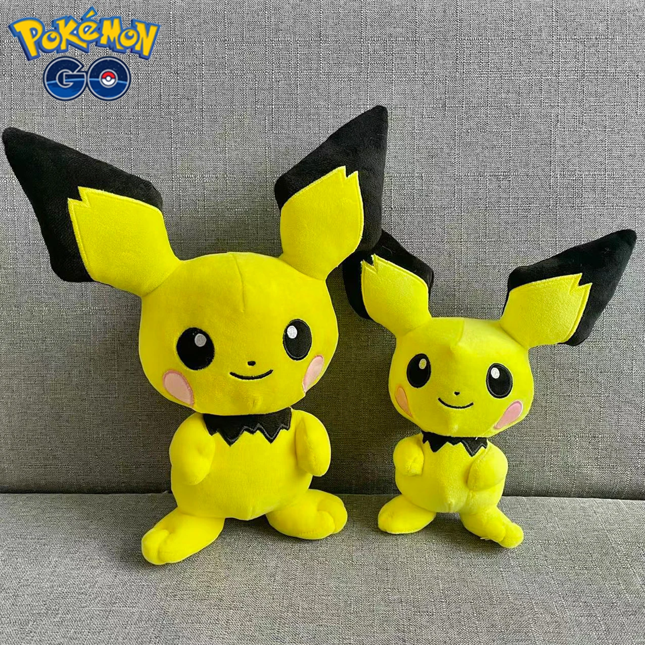 New Pokemon Stuffed Anime Pichu/Pikachu/Raichu Plush Toy Kawaii Cartoon&Cute Doll Sleeping Pillow Birthday Gifts Girl Room Decor