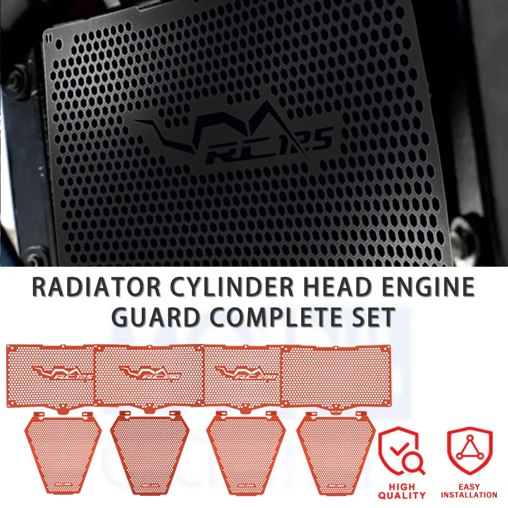 

NEW For RC125 RC200 RC390 RC 125 200 390 2022-2023-2024-2025-2026 Motorcycle Radiator Cylinder Head Engine Guard Complete Set