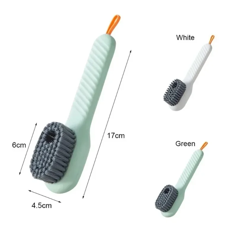 1/2pcs Ultifunctional Automatic Liquid Fill Shoe Brush Soft Bristles Deep Cleaning Household Laundry Clothes Compact Shoe Brush