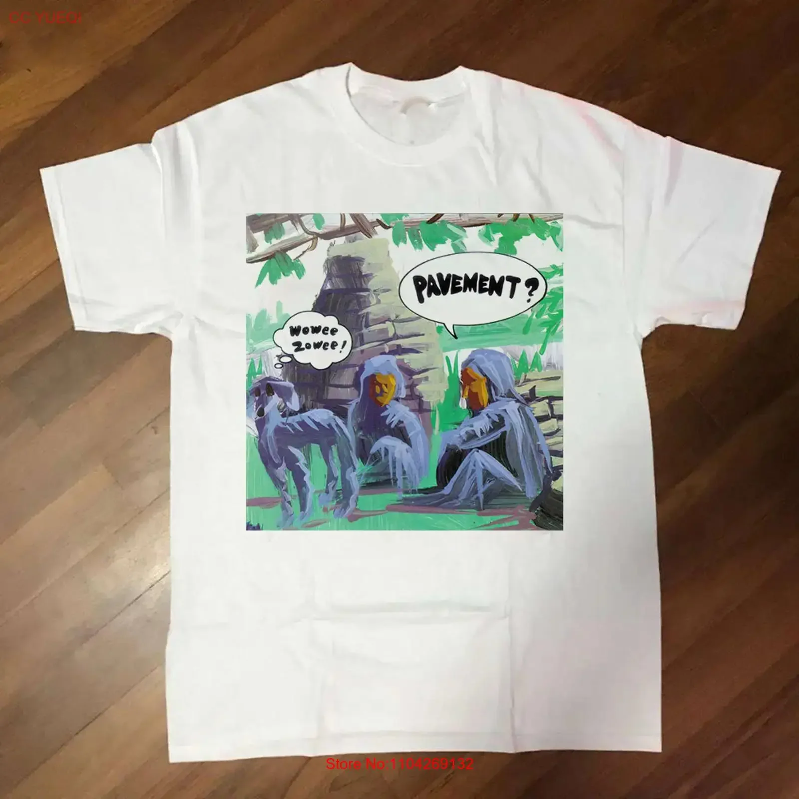 Pavement Band Wowee Zowee ALbum T Shirt Full Size S 5XL vintage Washed Versatile Casual streetwear designer clothes Comfortable