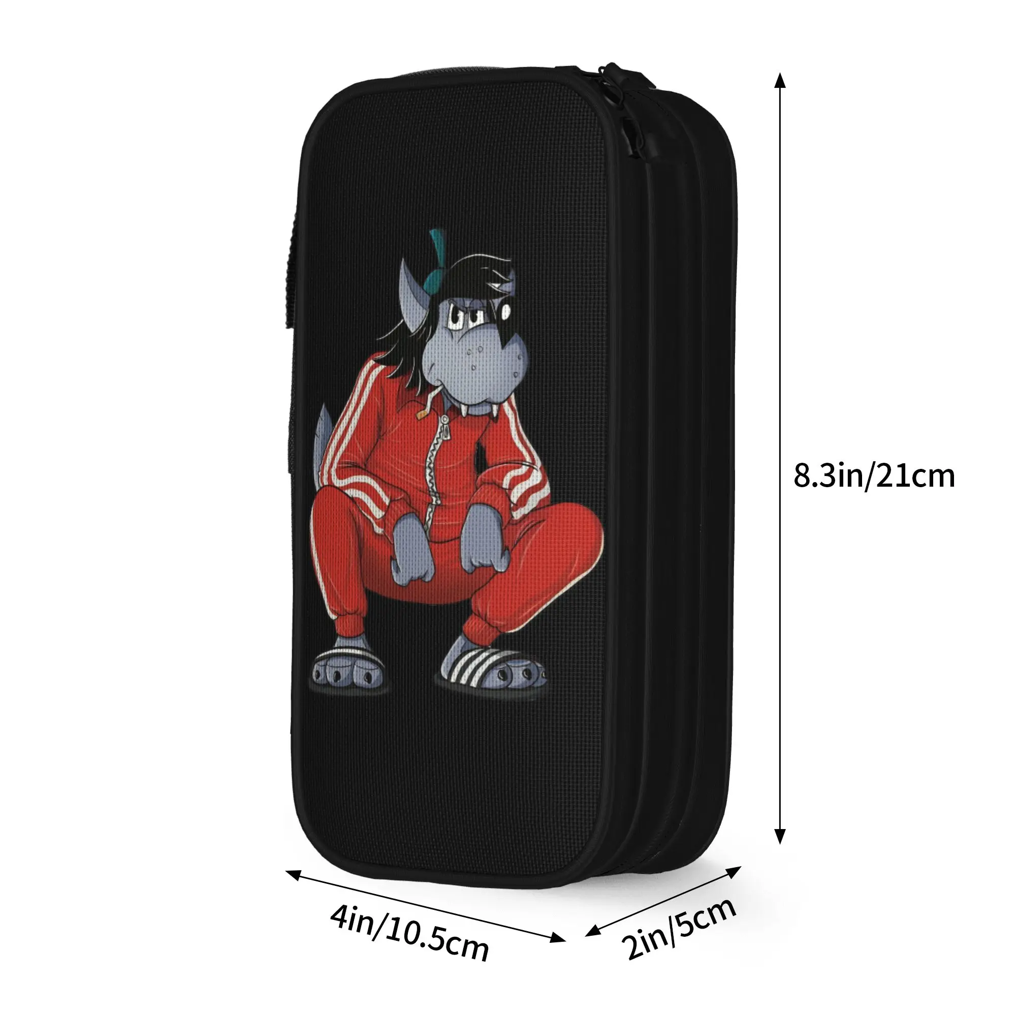 Nu Pogodi Wolf Rabbit Pencil Cases Lovely  Russian Soviet Pen Bags Girls Boys Large Storage Students School Gift Pencilcases