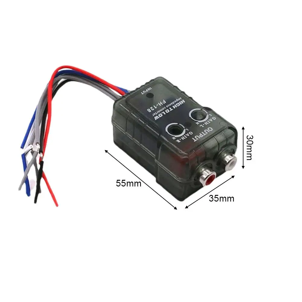 Auto Car Audio Subwoofer Adjustable High To Low Audio Converter Car Passive Two Way High To Low Frequency Conversion ﻿ - view 6