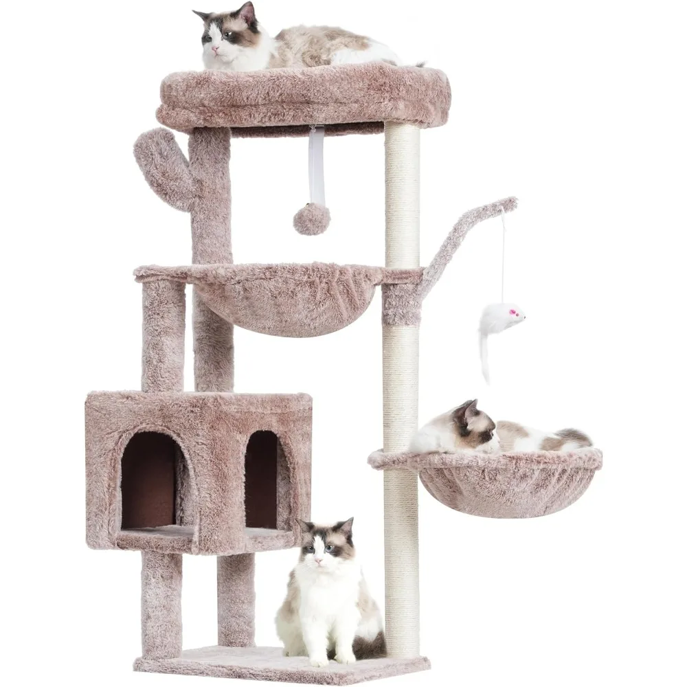 Cat Tree, 39.4 Inches Tower Condo with Scratching Post