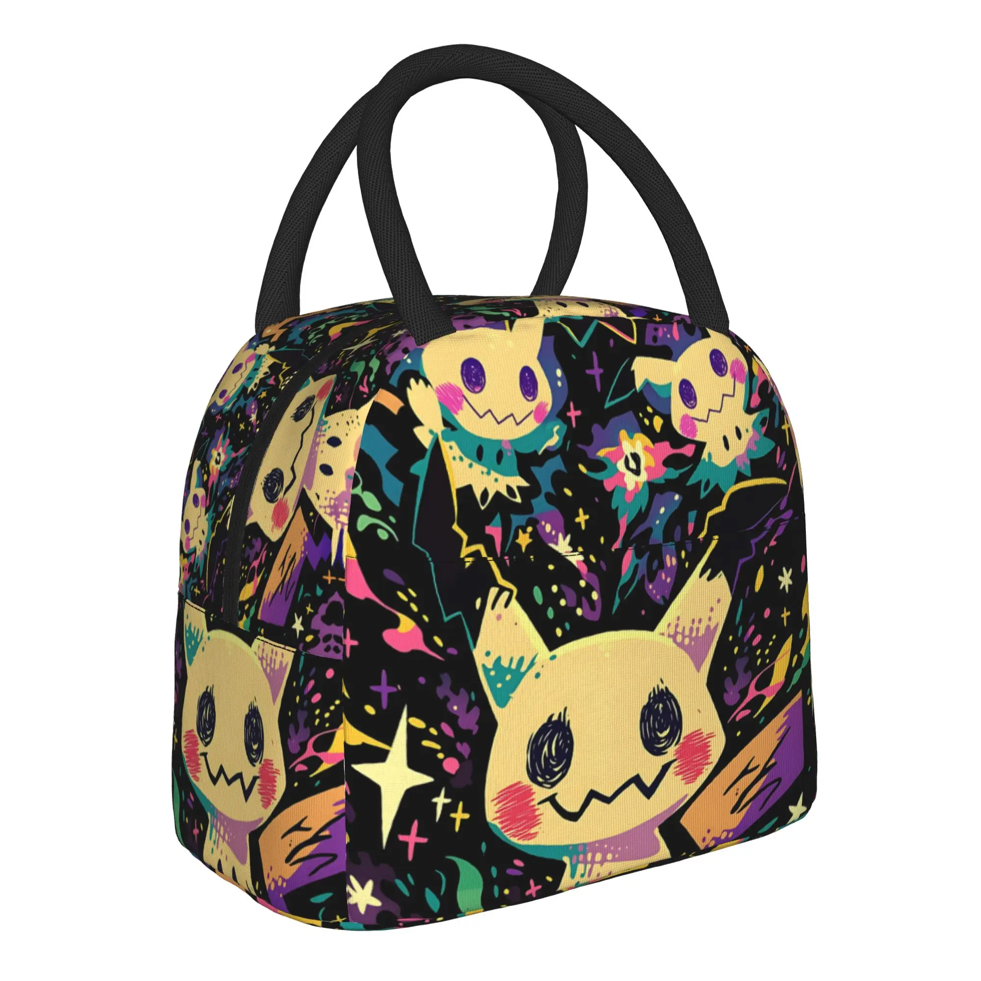Pokemon Mimikyu Handbag Insulated Lunch Bag Insulation Bento Pack Rice Bag  bolsa Student Bento Lunch Handbag Insulation