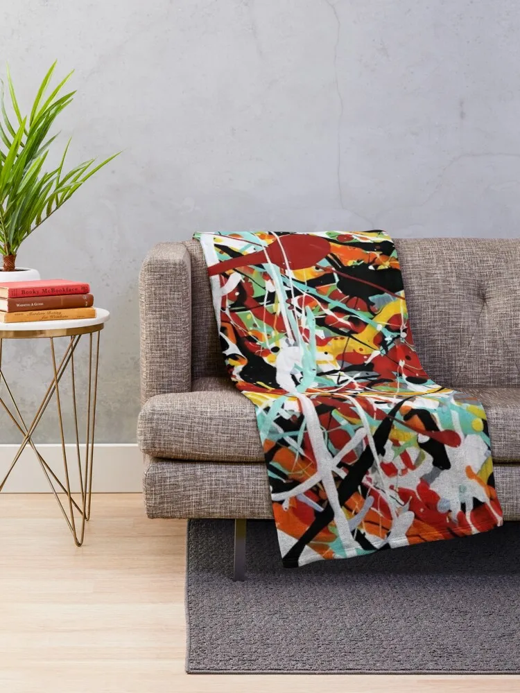 Abstract Art by Jackson Pollock, jackson Pollock (1912-1956) United States Throw Blanket Luxury Brand Soft Plaid Blankets