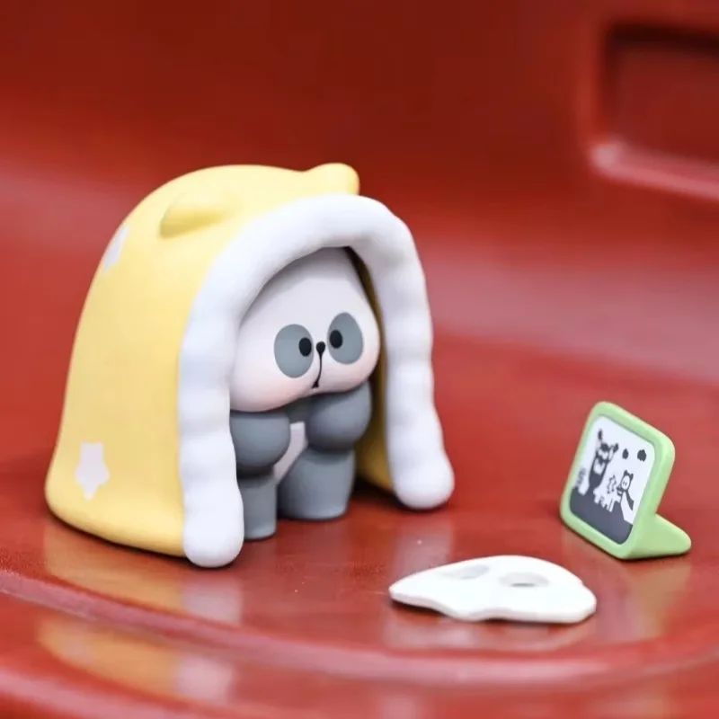 

Original Blind Box Mr. Pa Series Today Is Not On Duty Mysterious Box Cute Panda Doll Car Ornament Toy Birthday Surprise Gift