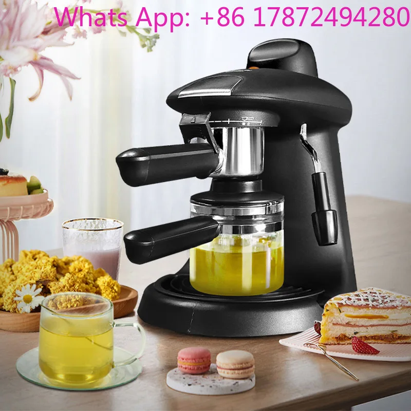 semi-automatic espresso machine steam type coffee machine household freshly brewed coffee maker
