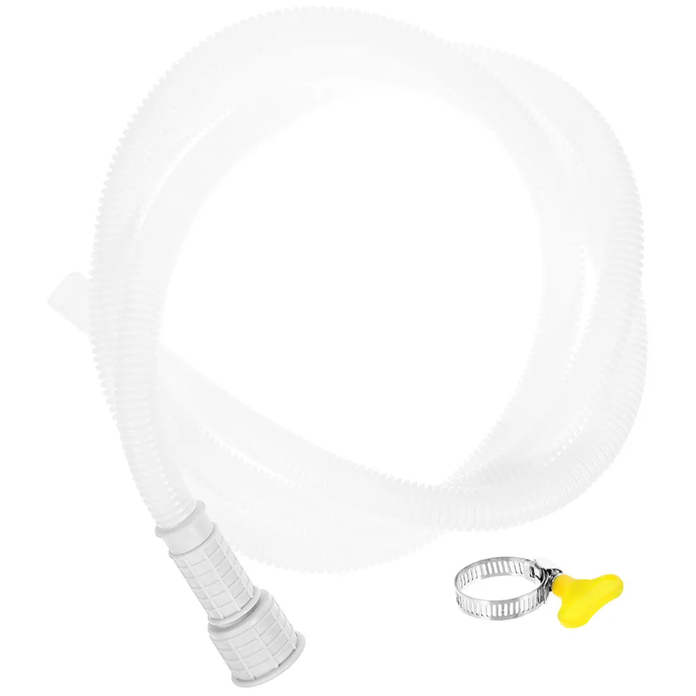 Air Conditioner Drain Hose 4M Universal Washing Machine Flexible Tubing Plastic Tube Extendable Corrugated Interface LeakProof