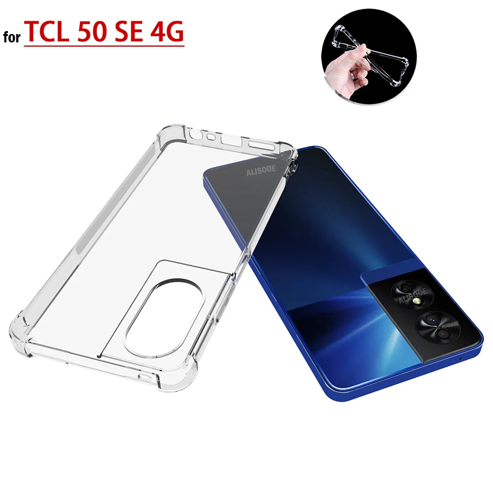 HD Transparent Funda for TCL 50 SE 4G Case Ultra Thin Clear Soft Protective Cover for TCL 50 5G 501 505 4G Capa