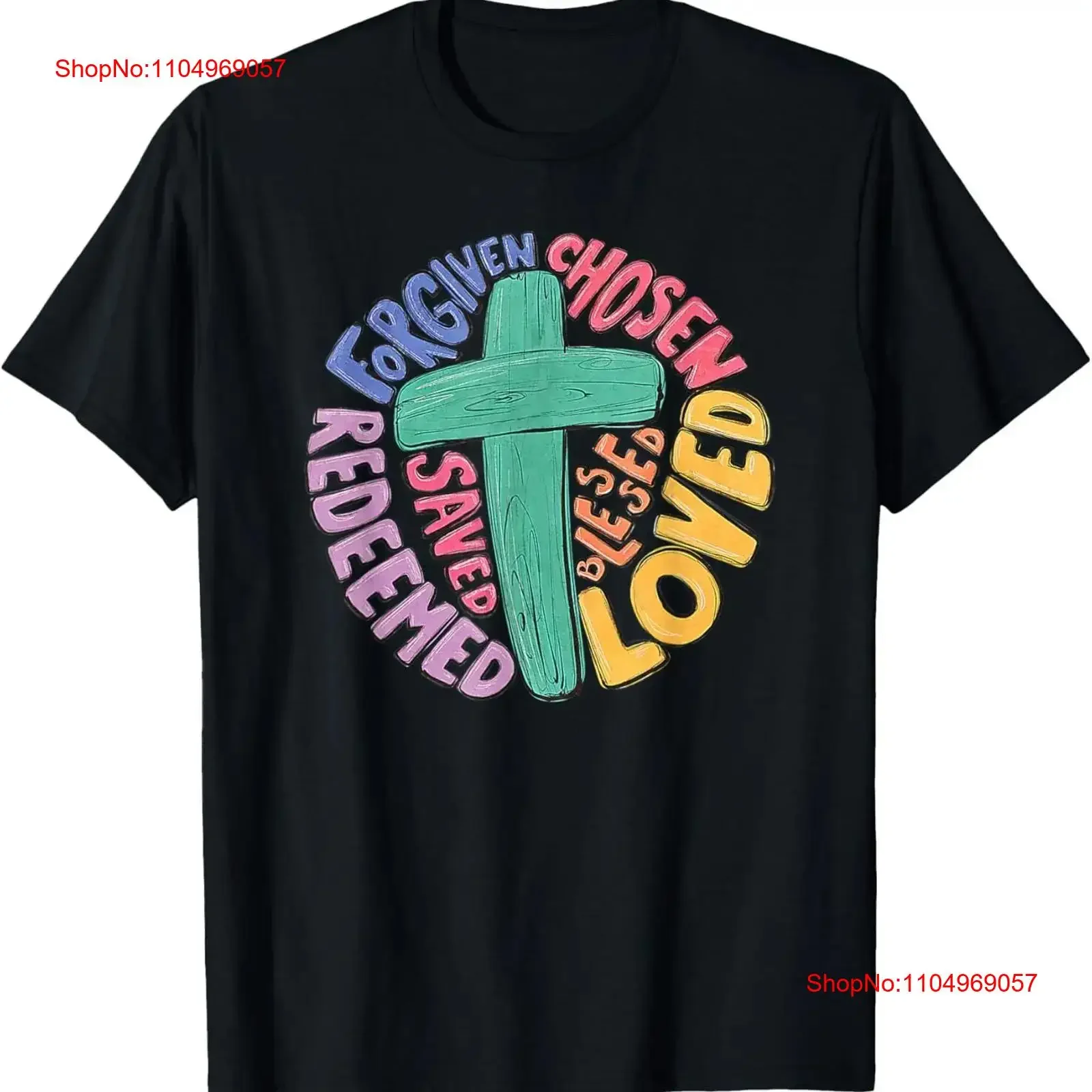 تي شيرت يسوع الصليب المنسوبة المختار المفضل لعيد الفصح المسيحي تي شيرت عتيق مغسول موضة قابلة للتنفس للجنسين ناعم ممتد #1