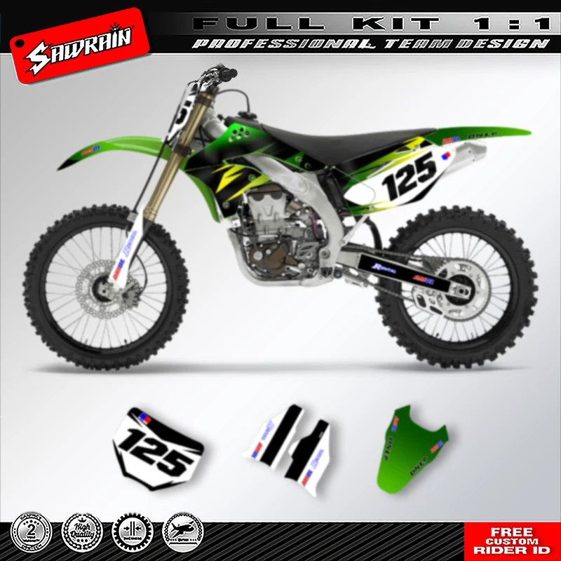 

Наборы наклеек с графикой мотоцикла Sawrain для KAWASAKI KXF 450 2006 2007 2008 006