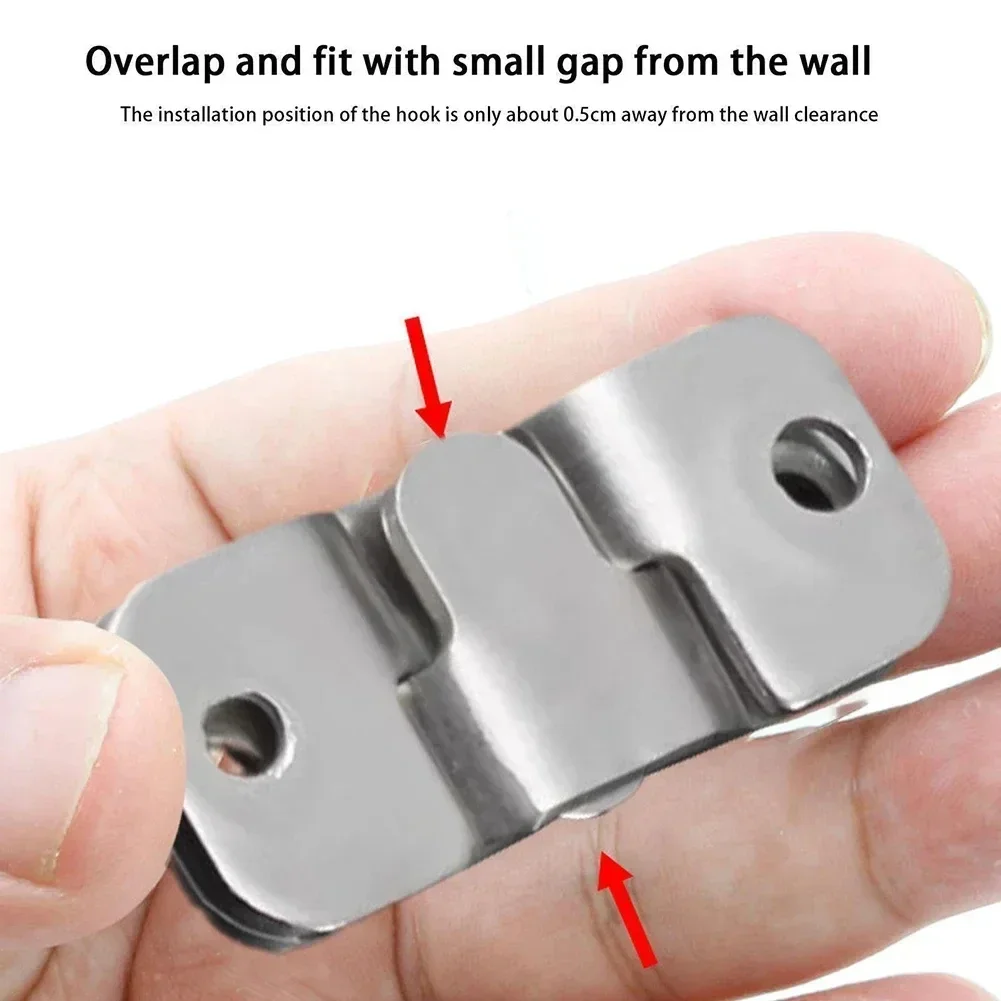 10pcs Stainless Steel Picture Frame Hanging Buckle Mirror Bed Frame Insert Buckle for Picture Display
