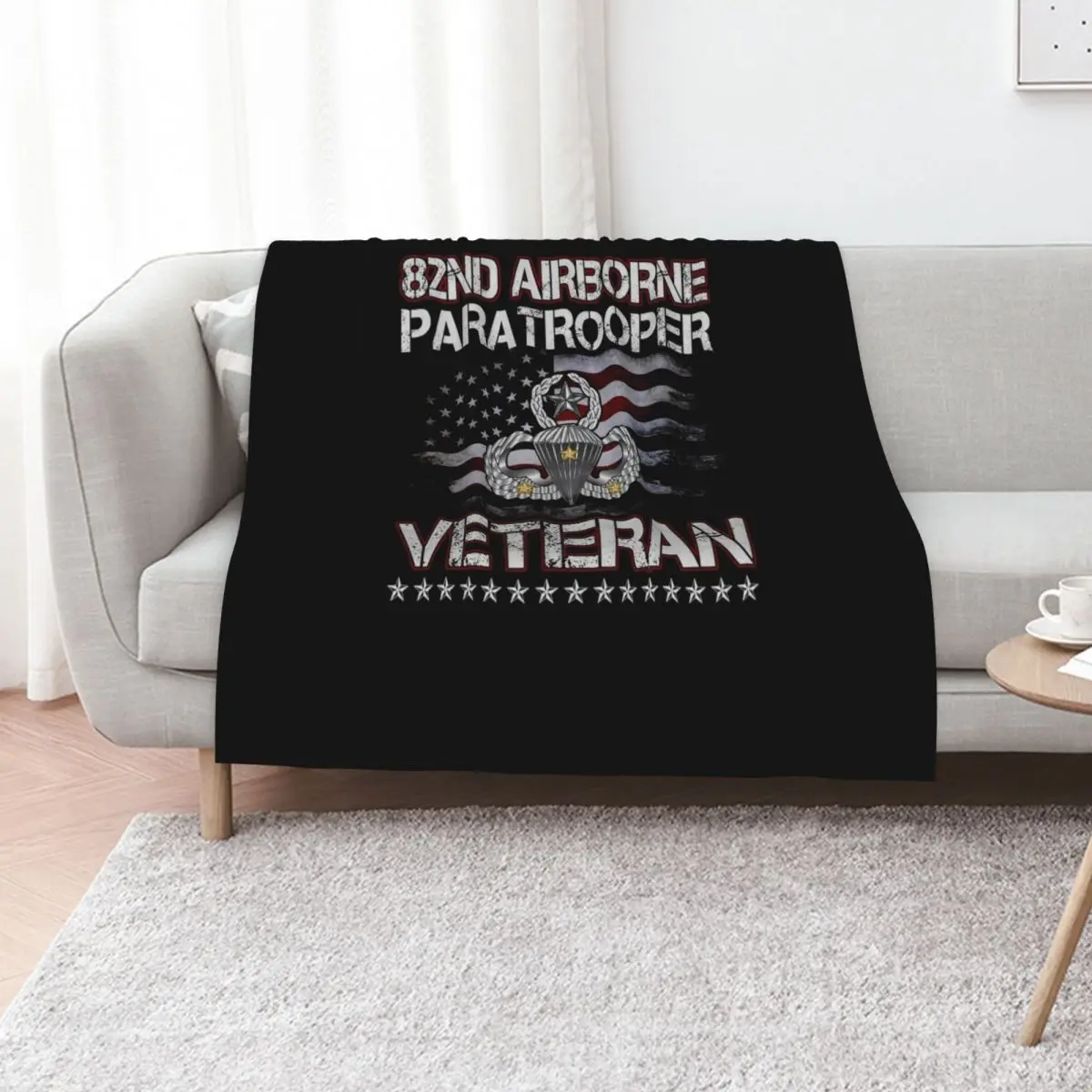

82nd Airborne Paratrooper Veteran Vintage Throw Blanket Giant Sofa warm for winter decorative Furrys Blankets
