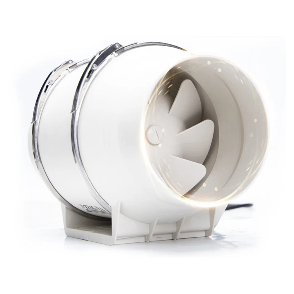 

HF-150 Circular Duct Blower Fan Kitchen Powerful Smoke Exhaust Indoor Silent Ventilator Diagonal Flow Booster