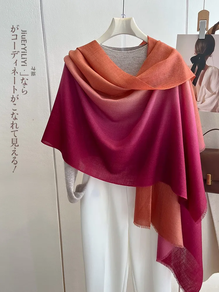 red-woolen-scarf-women's-sle-thin-winter-scarf-luxury-feel-mom's-sle-scarf-trendy-tassel-end-multi-functional-accory