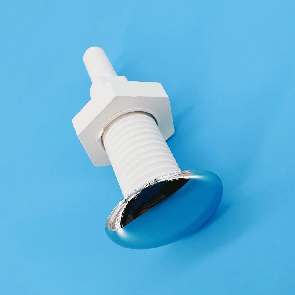8mm 노즐 30mm 커버 스트레이트 버블 노즐 Φ8 크롬 캡 PVC 베이스 온수 욕조 에어 제트 노즐 마사지 욕조 제트 노즐