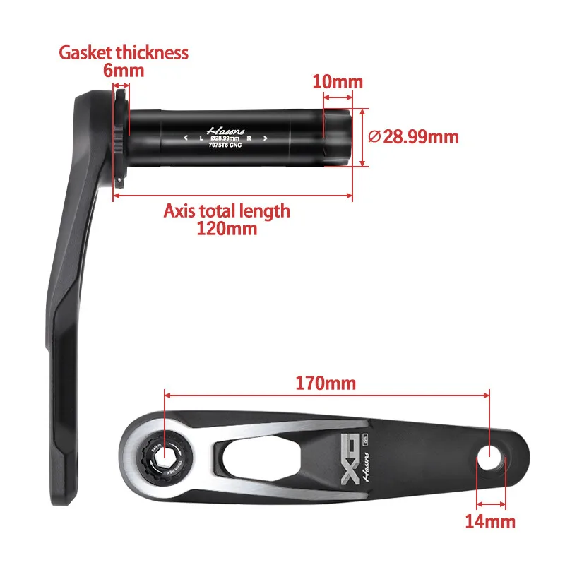 HASSNS Mountain Bike Chainring Crown 32 34 Teeth With Bicycle Sprocket Rotor Crankset 0/3 Degree Single Chainring For NX XO