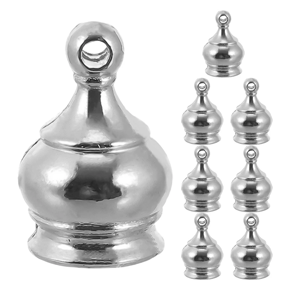 

8pcs Decorative Finial Cap Brass Lamp Shade Knob Thread Topper For Home Craft Lighting Fixtures Lamp Accessories Repair