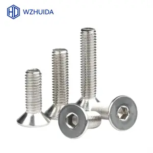 Wzuida geborener Bodenkopf Parafuse Hexagonal Socket, M2, M3, M4, M5, M6, M8, M10 Allen Bolts, DIN7991, 304 Edelstahl 12 Hauptverkäufe Edelstueller M5 Bowing Head - №8