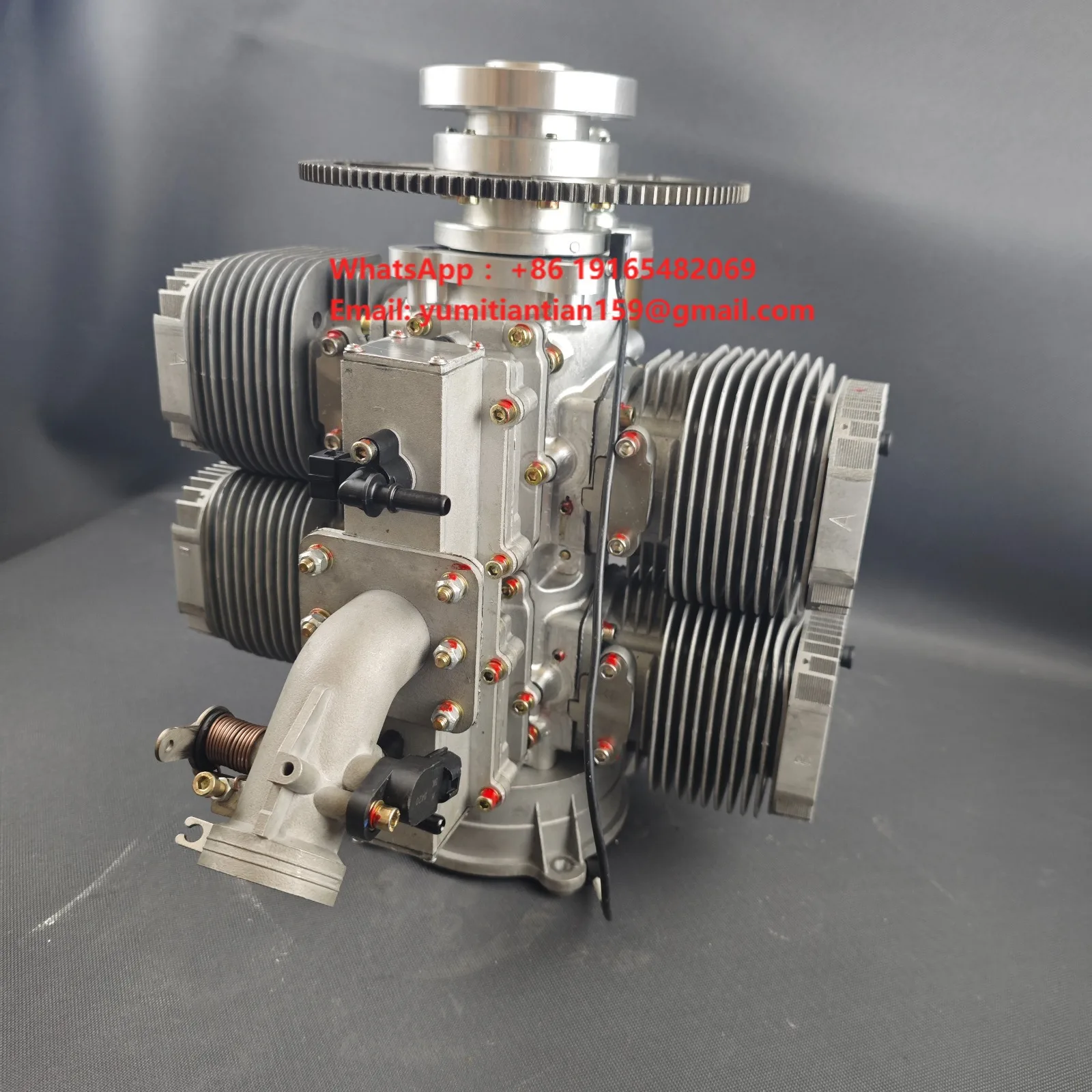 CHINA Twin-Cylinder 2 Stroke UAV Drone  Engine Two-Stroke Paraglider Powered Parachute Engine 500CC UAV Motor