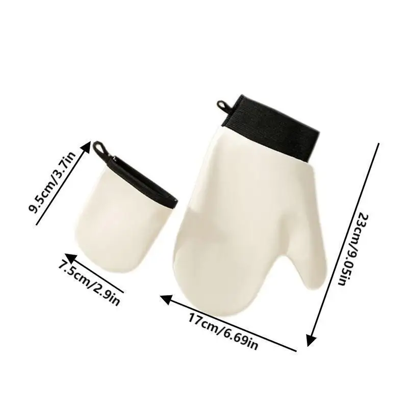 Gant de Lotion pour le corps, auto-bronzant, Double face, empêche les mains collantes, applicateur en cuir à séchage rapide, applicateur de maquillage, 2 pièces