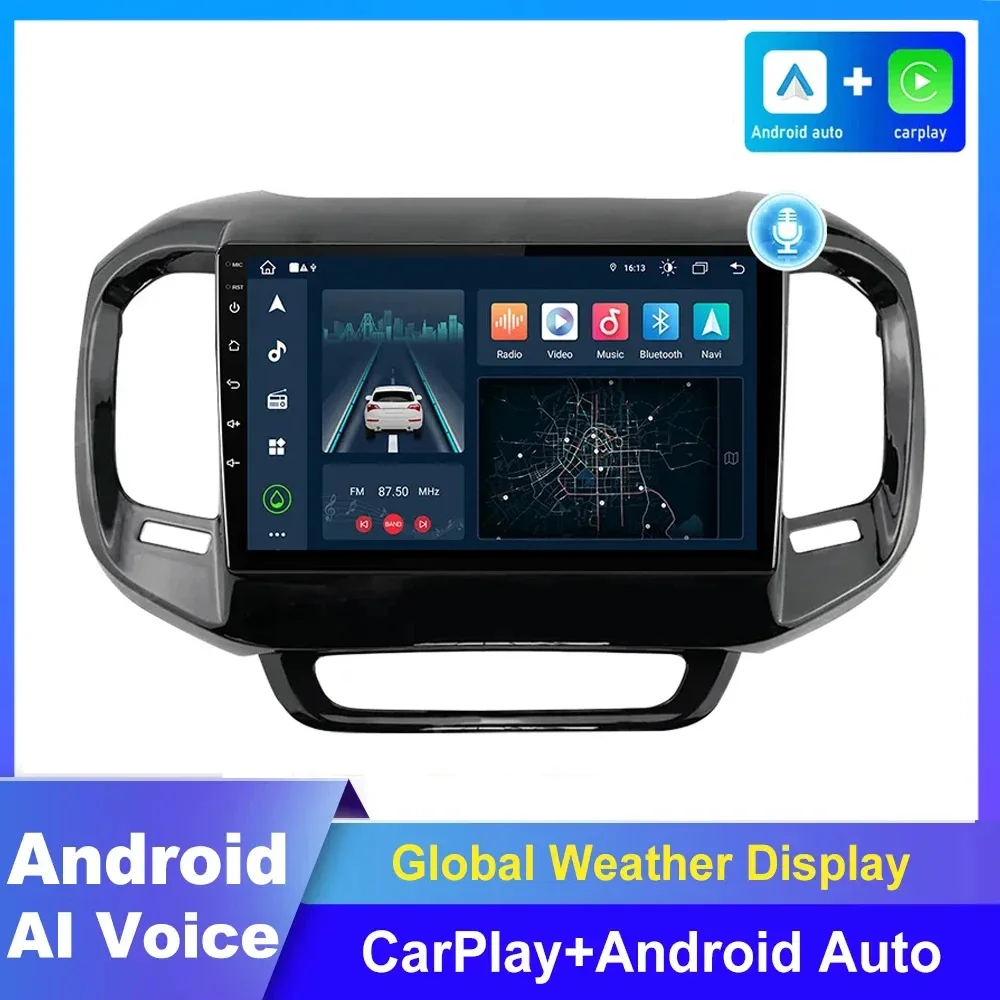 

Автомагнитола 2DIN, Android 13, мультимедийный видеоплеер Carplay для FIAT Toro 2017-2021, автостерео, головное устройство с GPS-навигацией, без DVD