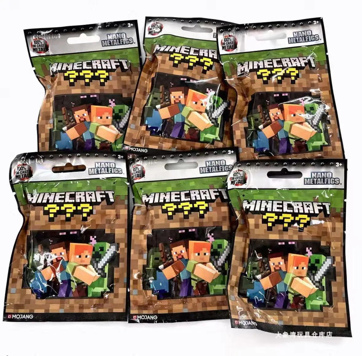 

Jada Minecraft Mystery Blind Bag Mini Action Figure Creeper Steve Wither Enderman Metal Model Collection Ornament Boy Girl Gifts