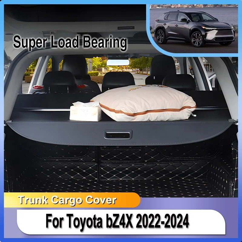 For Toyota bZ4X 2022 2023 2024 Rear Cargo Cover privacy Trunk Screen Security Shield Shade Accessories Spare Parts For Interior