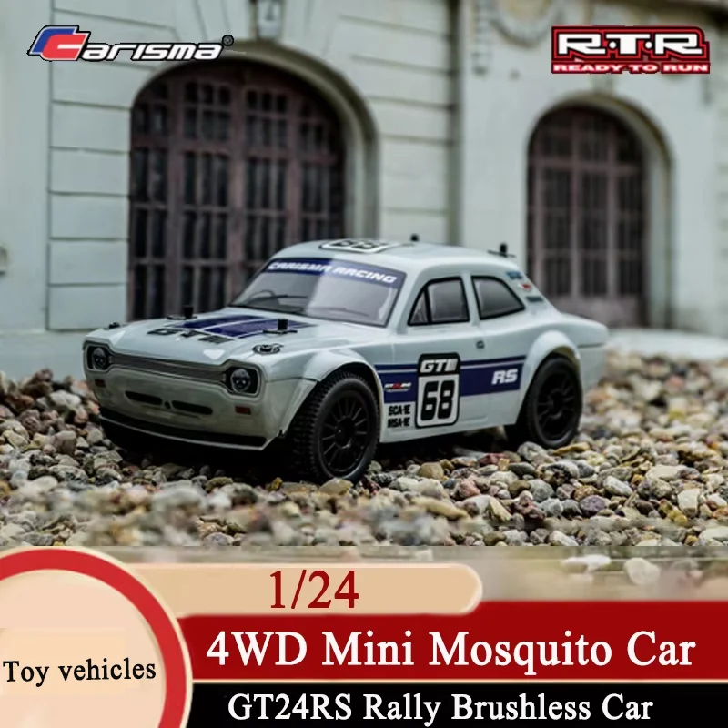 Carisma Gt24rs Rally Car 1/24 Brushless Remote Control Car 4wd Mini Mosquito Car Rc Model Car Boy'S Birthday Gift