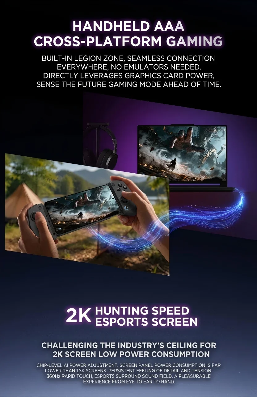 CN ROM Lenovo Legion Y70 New Generation 2026 Gaming Smartphone Snapdragon 8 Gen 5 6.82 Inch 144Hz OLED 8000mAh 90W Fast Charge