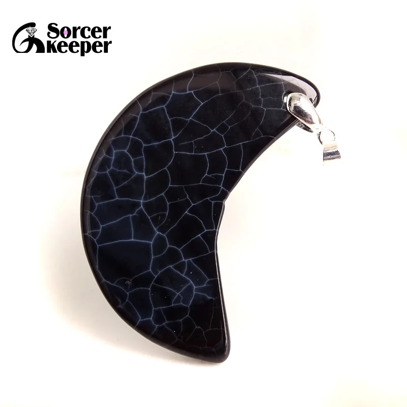 Fashion Women Man Necklace Pendant Big Natural Botswana Agate Stone Pendant Slide Healing Crystals for Jewelry Making BE525