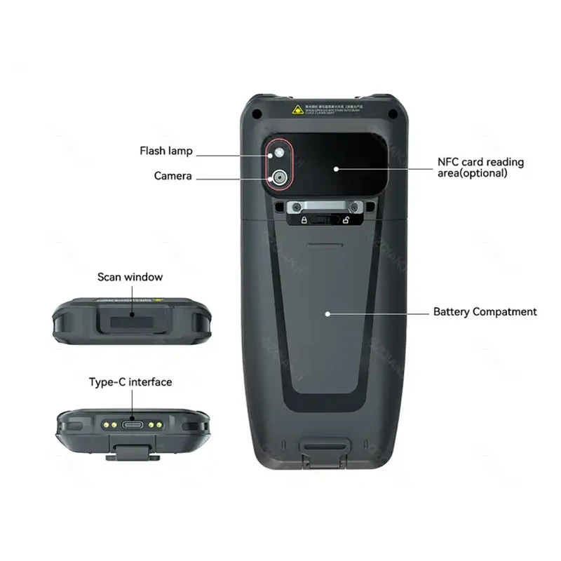 Imagem -05 - Terminal Handheld Esperto do Coletor de Dados Pda do Andróide Móvel com Leitor sem Fio do Varredor do Código de Barras 1d 2d para o Sistema de Inventário Dt40