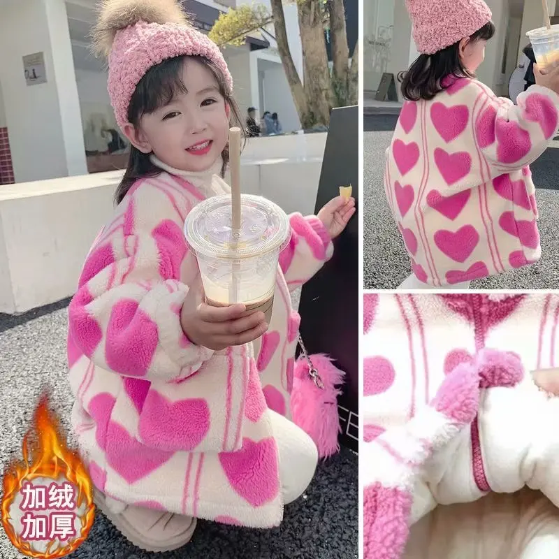 Winter Baby Girls Clothes Faux Fur Fleece Coat Pageant Faux Fur Fleece Coat Pageant Warm Jacket Baby Warm Jacket Outerwear 2-10Y