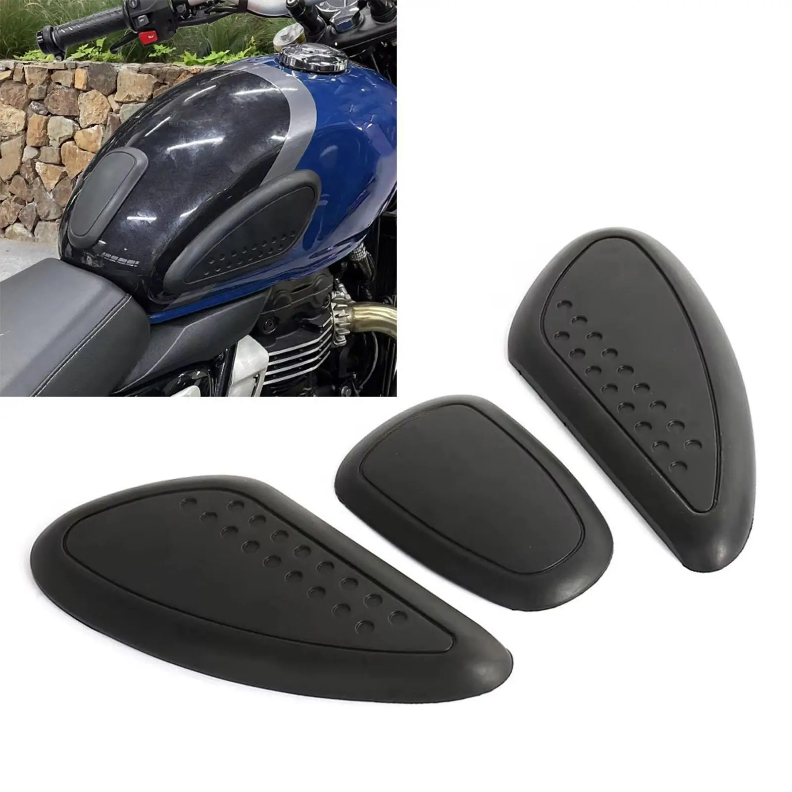 

Накладки на бак мотоцикла, наколенники, чехлы на колени, резиновая защита от царапин