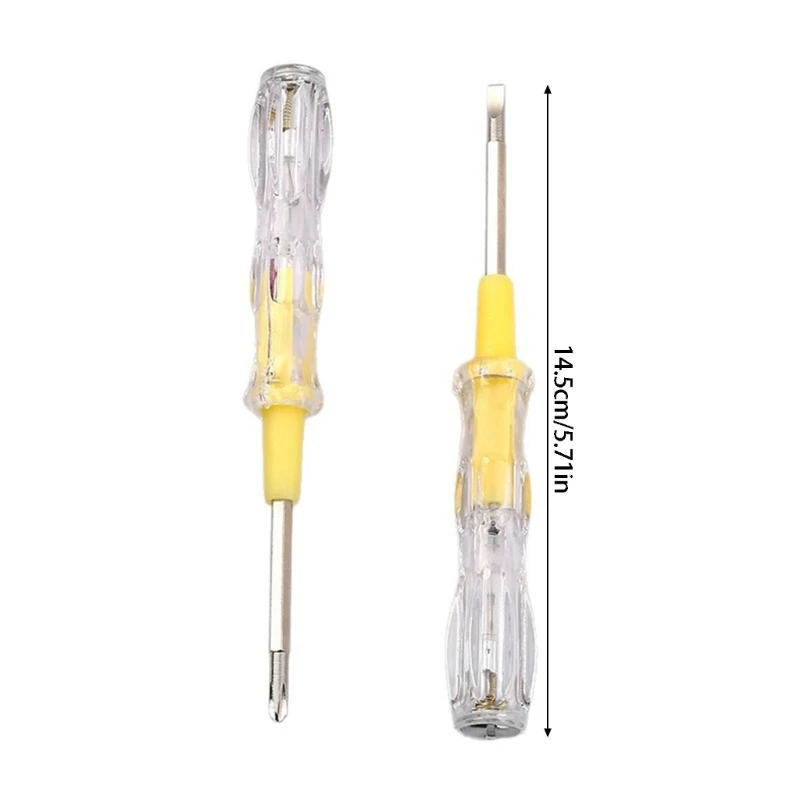 Tester Pen 100-500V Detector Meter Double Bit Replaceable Screwdriver Tester Breakpoint Finders Tool
