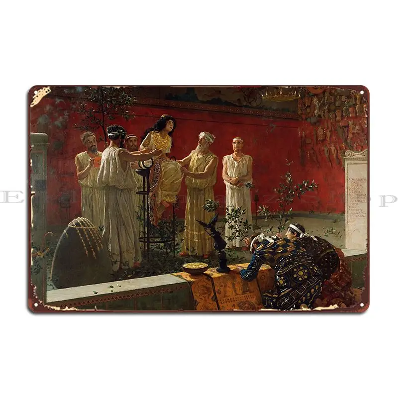 Oracle Of Delphi Metal Plaque Poster Retro Club Wall Cave Printed Cave Tin Sign Poster