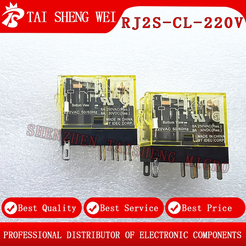

2pcs brand new original RJ2S-CL-A220 DIP-8 relay RJ2S-CL-D24 A220 8 feet brand new