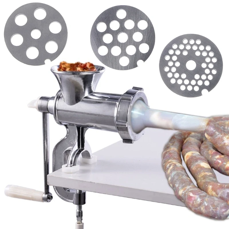 Lames de couteau en acier inoxydable pour hachoir à viande, plaque de broyeur à viande, accessoires de hachoir avec trou pour la livraison directe de la cuisine