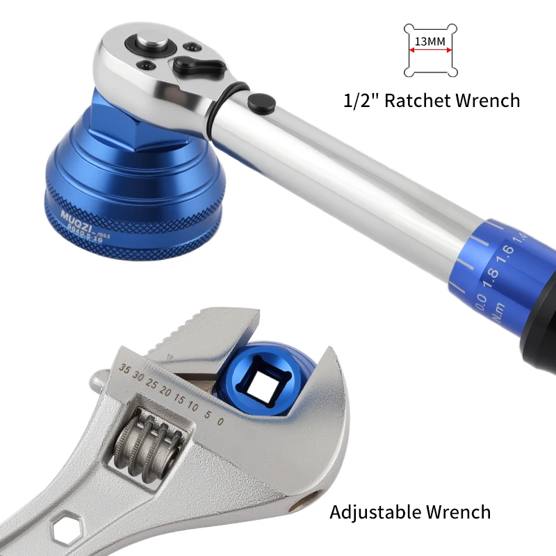 Picture 4: MUQZI Bottom Bracket Install Removal Tool 12/16-Notch Fits 39mm/40.5mm/44mm/45.6-46.6mm Outer Diameter BB Cups