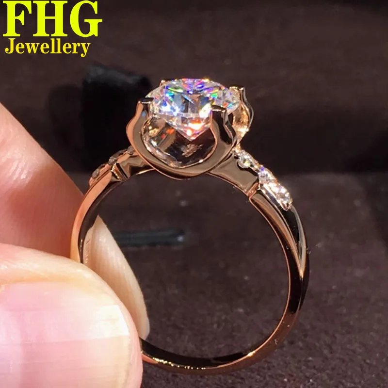 1 2 3 4 5 6 Carat Real Platinum PT950 Gold Ring Women Engagement Anniversary Wedding Ring Round shape Moissanite Diamond Ring