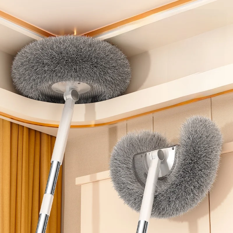 

Складная щетка-метла для уборки статического пыла, бытовое устройство для удаления пыли с потолка и под кроватью