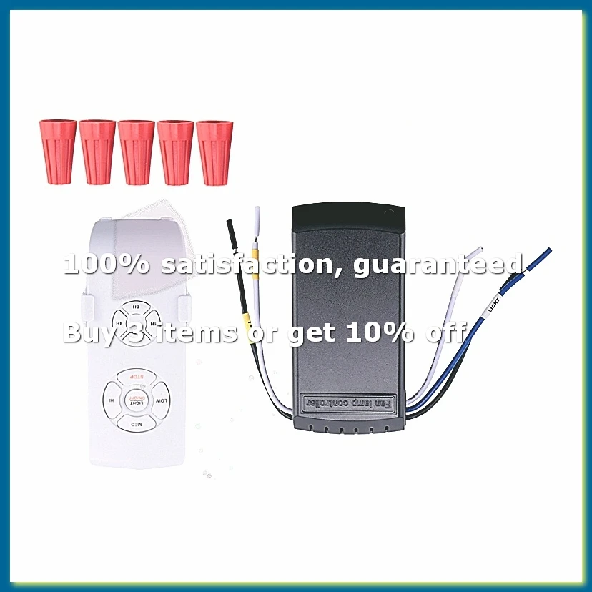 Universal Ceiling Fan Lamp Remote Control Kit AC 220V Timing Setting Switch Adjuste Wind Speed Transmitter Receiver-A27I