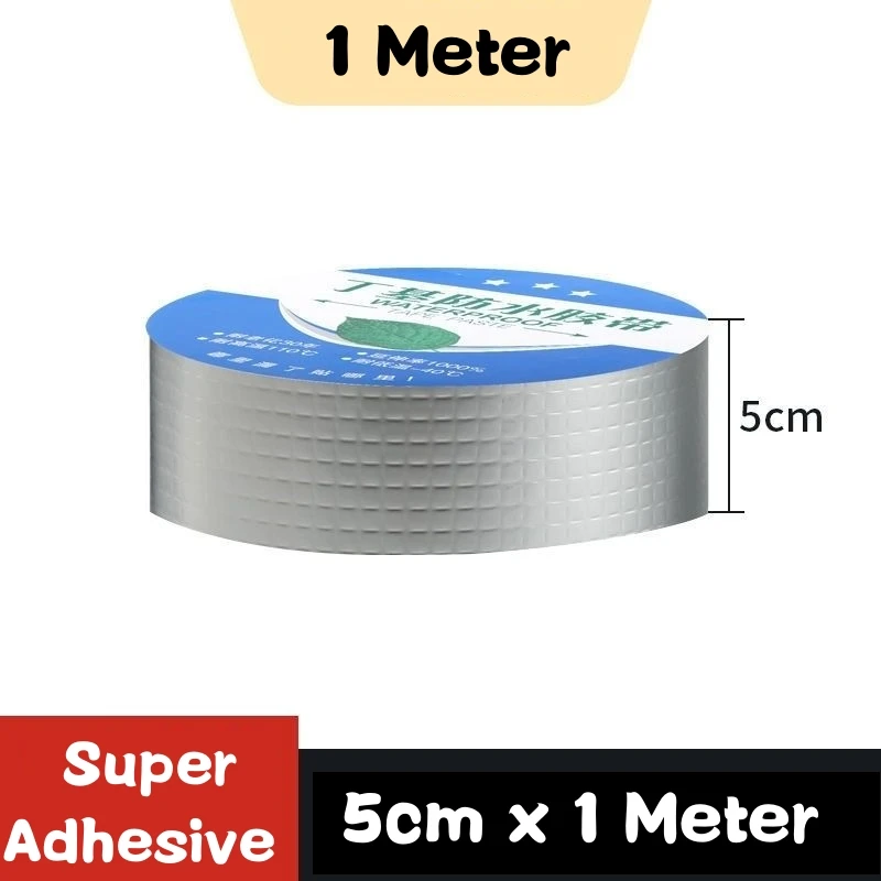 Wasserdichtes Klebeband, hohe Temperaturbeständigkeit, Aluminiumfolie, verdicktes Butylband, Wand, Pool, Dach, Riss, Kanal, Reparatur, versiegeltes Selbstband