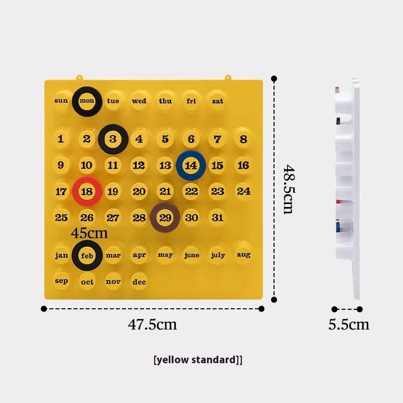 パーソナリティカレンダーレトロクリエイティブ永久カレンダーネットワークレッドイン風家の装飾卓上撮影クリスマス小道具