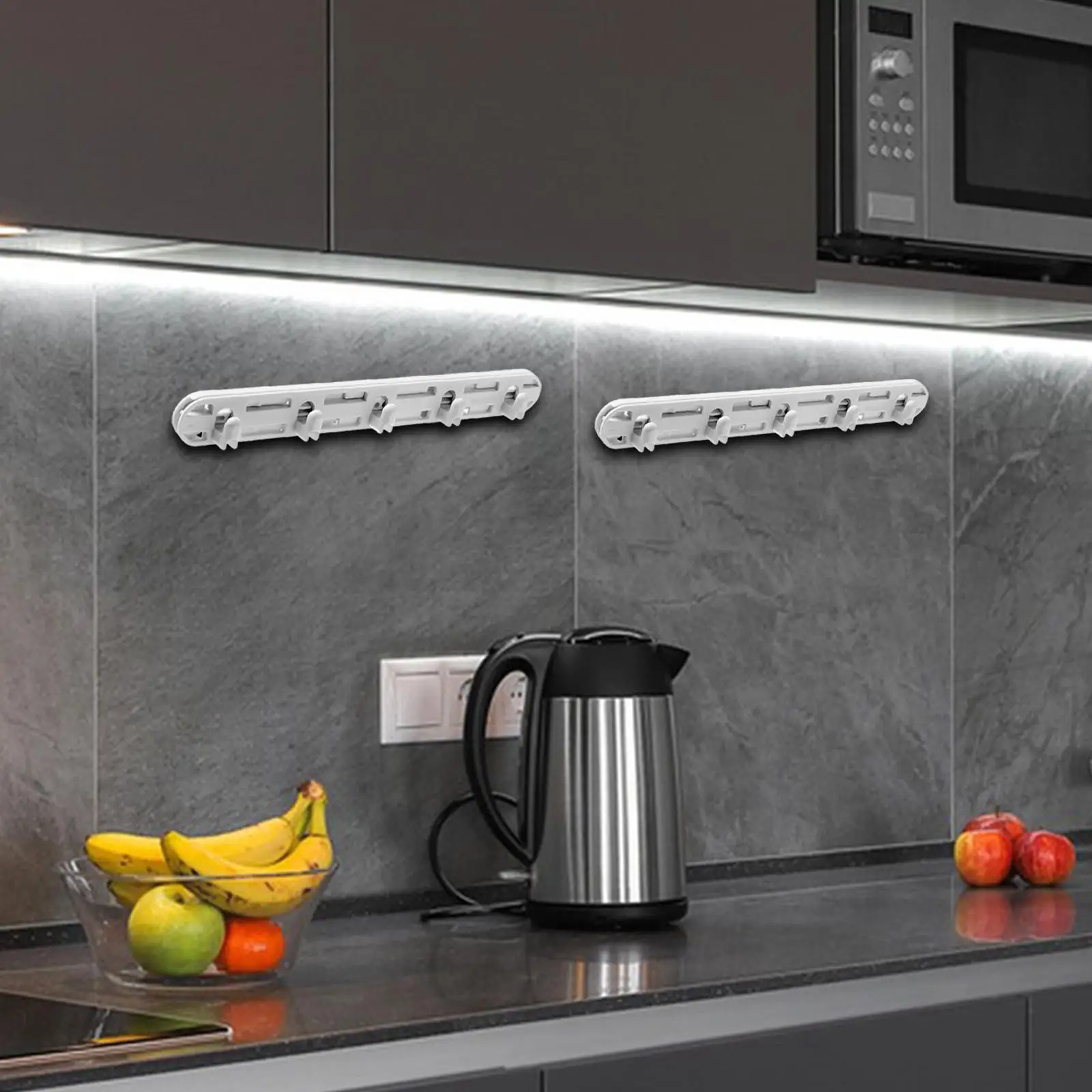 

Pull Out Gap Slide Hooks Elegant Lightweight Hangers Retractable Row Hooks Sliding Rail Hooks for Kitchen for Home Hotel Bedroom