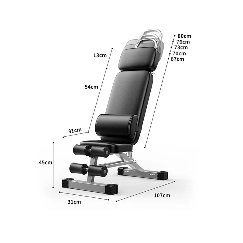 

Home Fitness Equipment Dumbbell Bench Workout Foldable Sit up Bench Bodybuild Multifunctional Bench Press