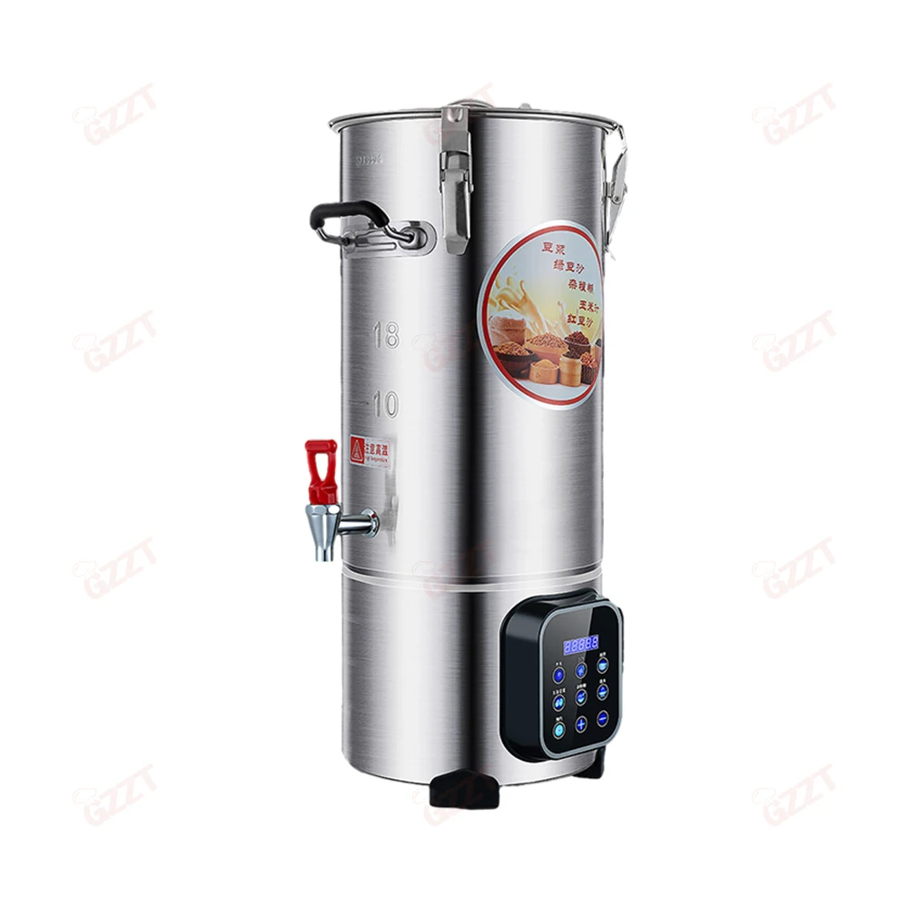 304 Stainless Steel Barrel Rapid Heating Commercial Soybean Milk Machine Multi-function Intelligent Touch Panel Nut Milk Maker