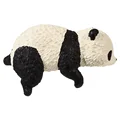 panda face down